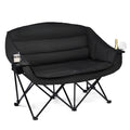 Double Camping Chairs Allblack