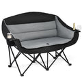 Double Camping Chairs Grey