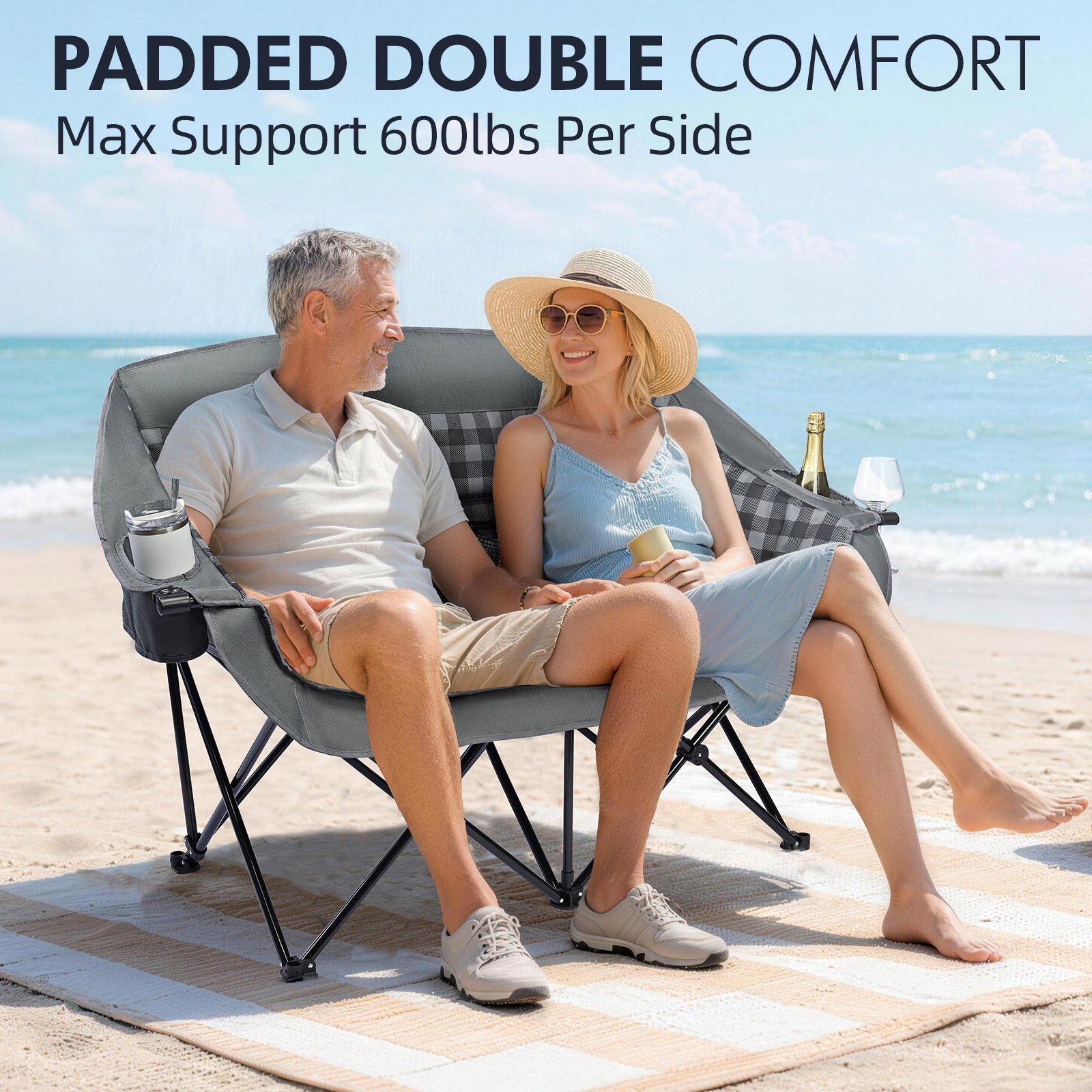 Double Camping Chairs Grid