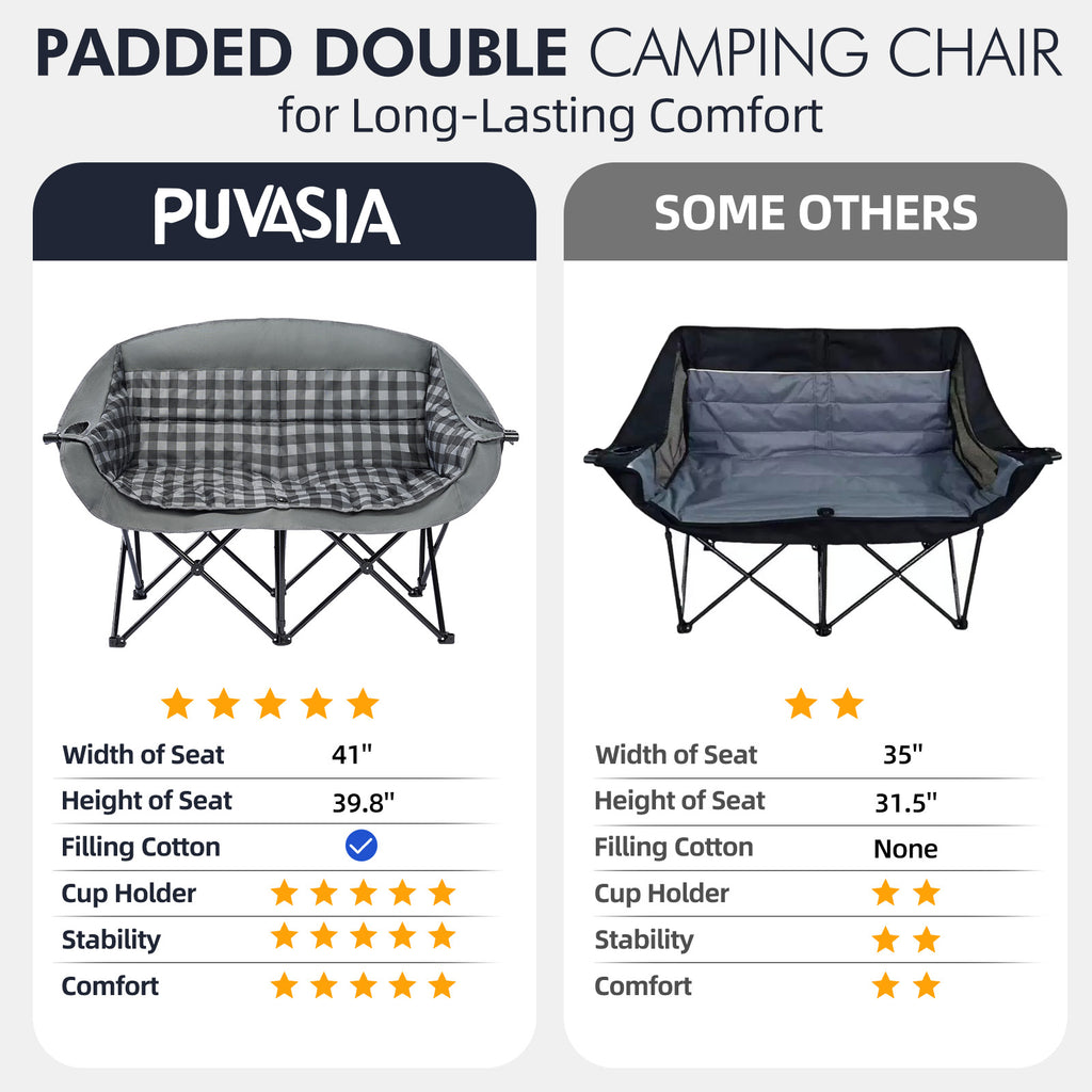 Double Camping Chairs Grid