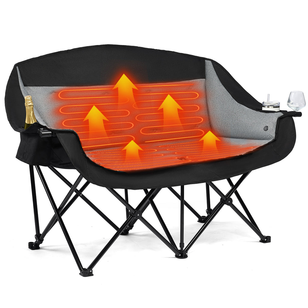 Heated Double Camping Chairs