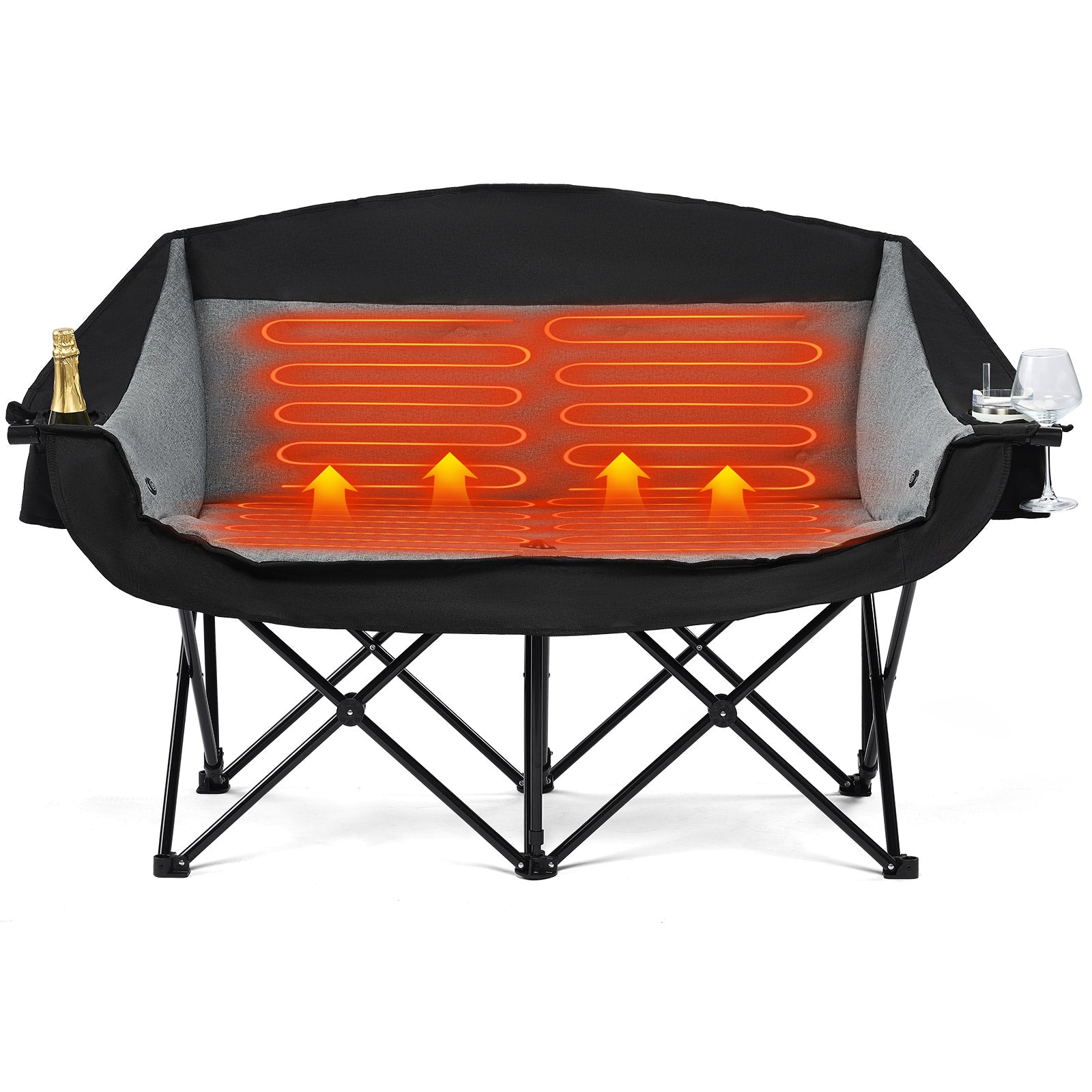 Heated Double Camping Chairs