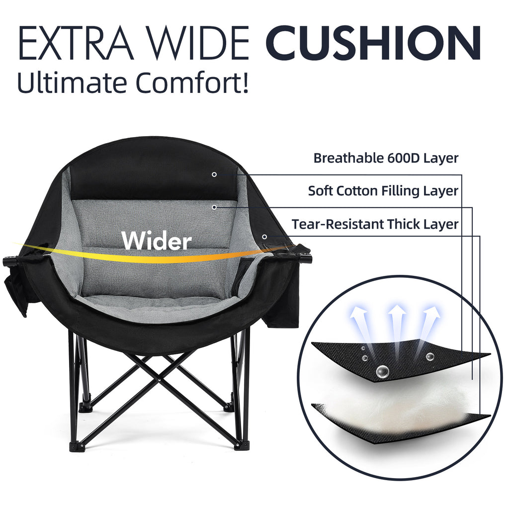 Oversized Camping Chairs Grey