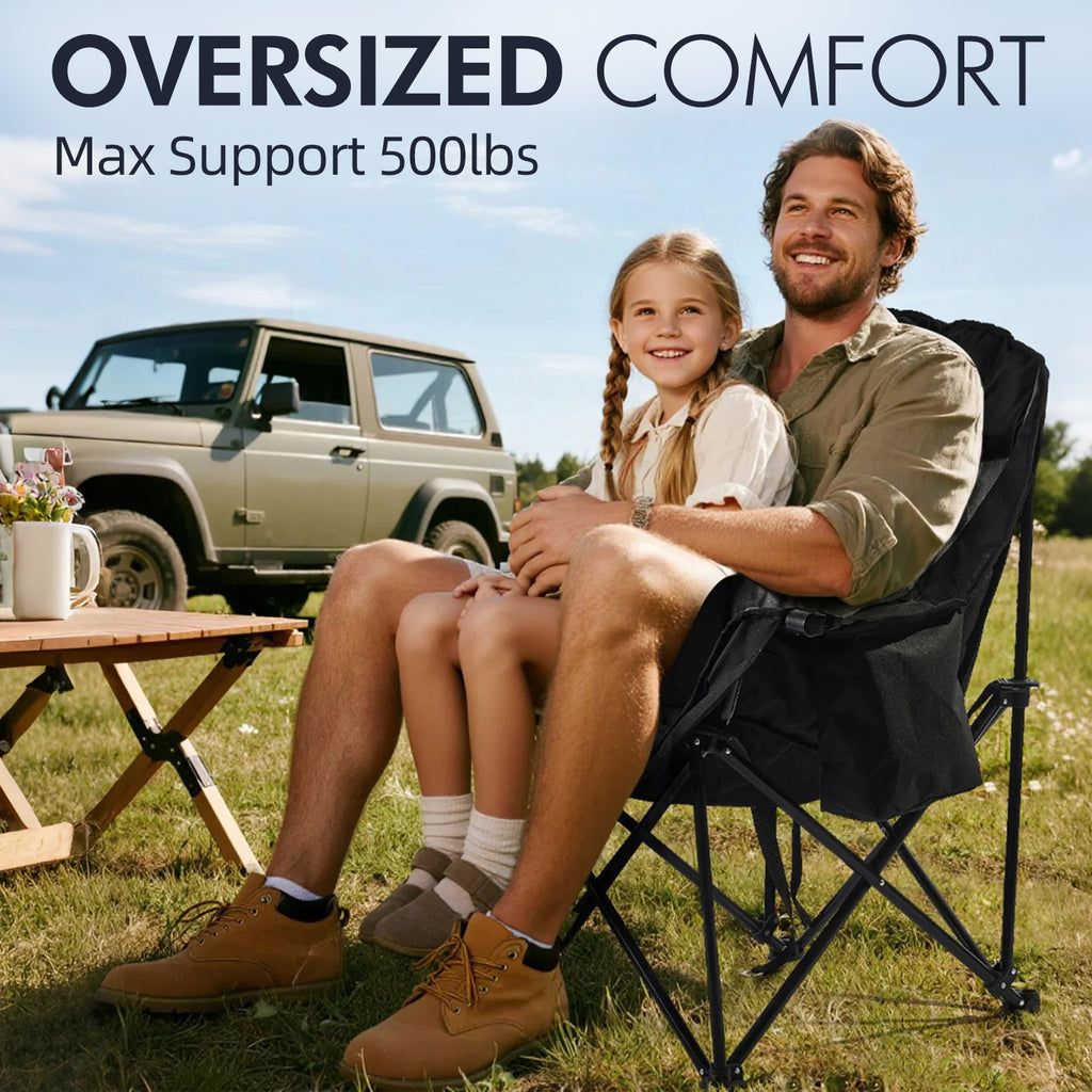 Oversized Camping Chairs Grey