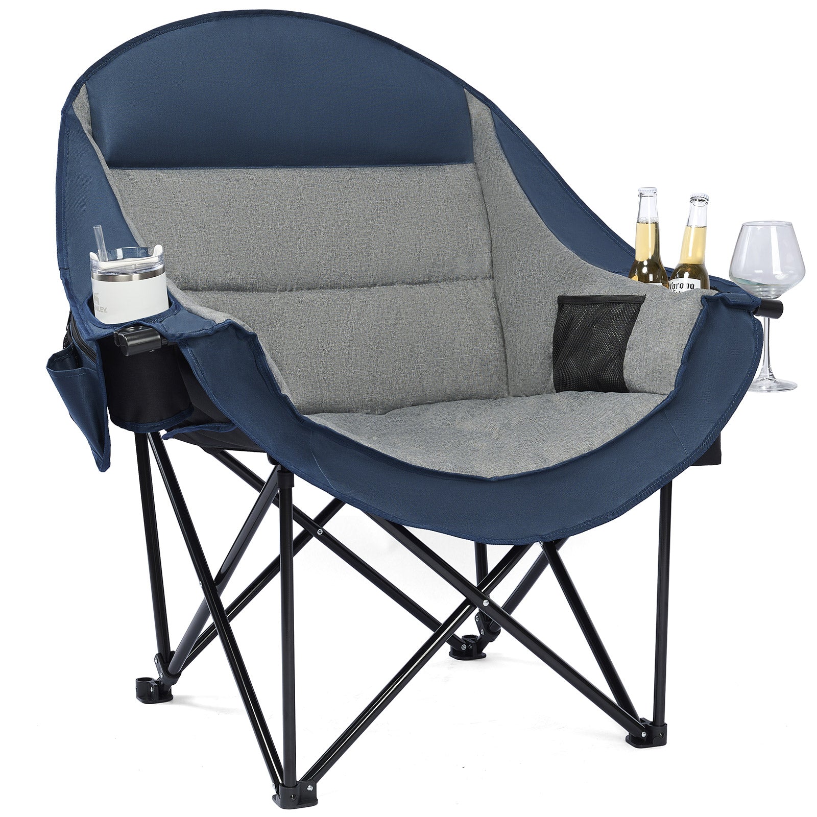 Oversized Camping Chairs Blue