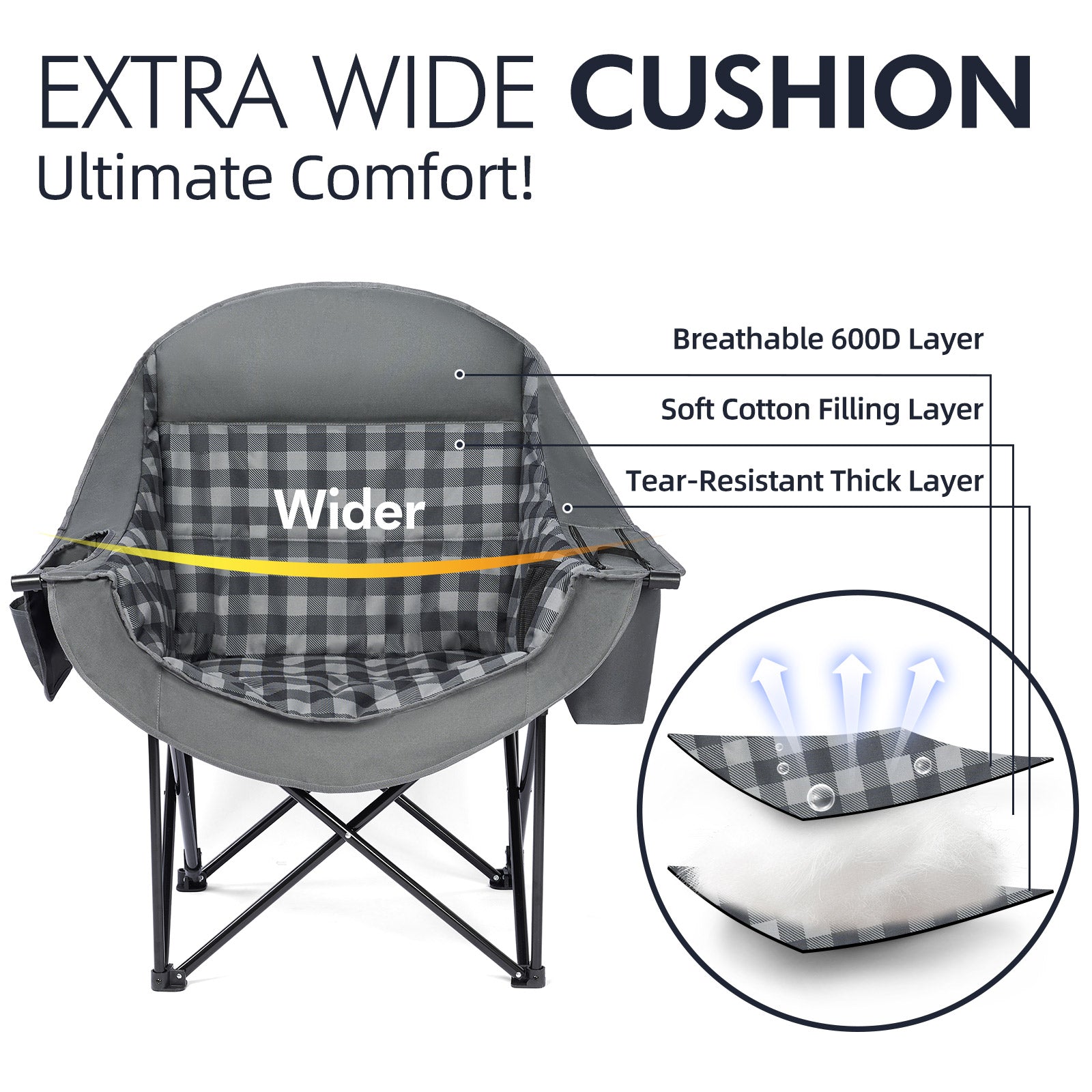 Oversized Camping Chairs Grid