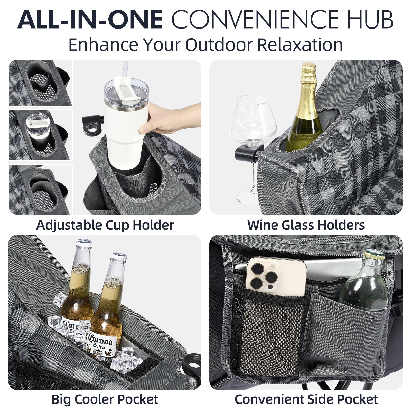 Oversized Camping Chairs Grid