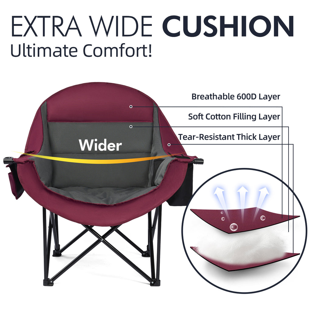 Oversized Camping Chairs Red